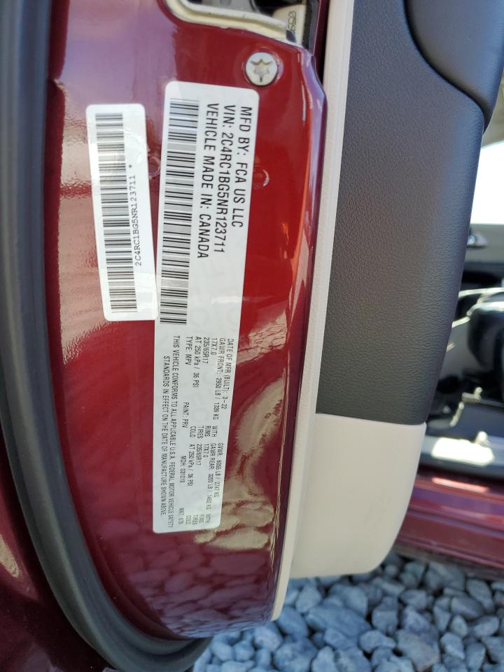 2022 Chrysler Pacifica Touring L VIN: 2C4RC1BG5NR123711 Lot: 81822635