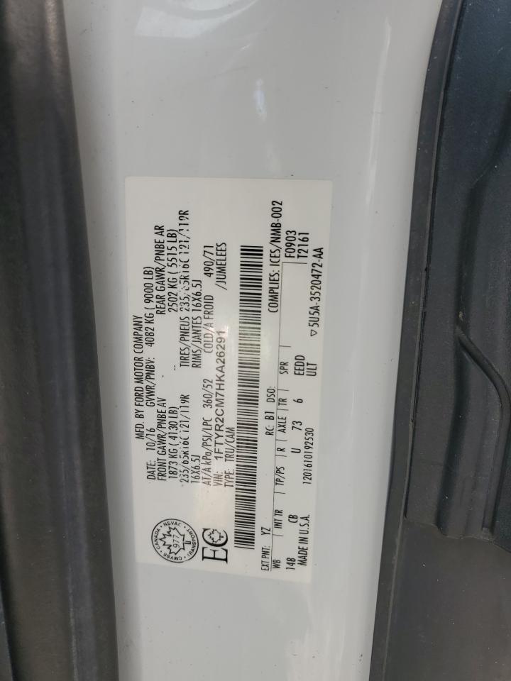 2017 Ford Transit T-250 VIN: 1FTYR2CM7HKA26291 Lot: 82265625