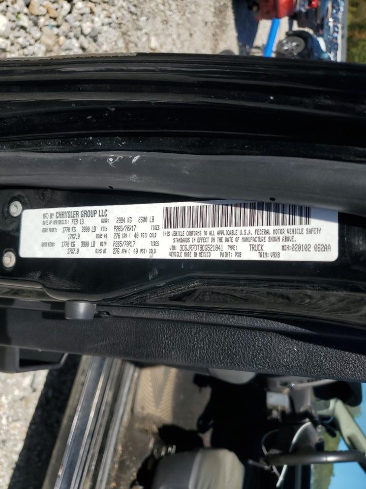 2013 Ram 1500 St VIN: 3C6JR7DT8DG521841 Lot: 80431495