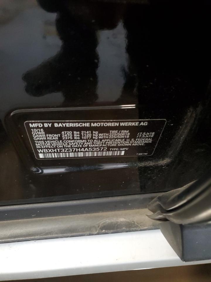 2017 BMW X1 xDrive28I VIN: WBXHT3Z37H4A53572 Lot: 85183995