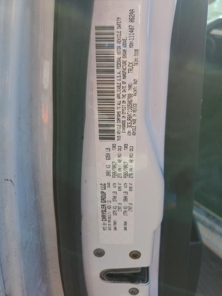 2013 Ram 1500 St VIN: 3C6JR6AT1DG506788 Lot: 86315615