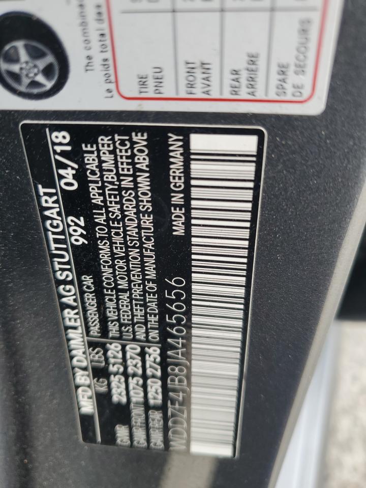 2018 Mercedes-Benz E 300 VIN: WDDZF4JB8JA465656 Lot: 82777935