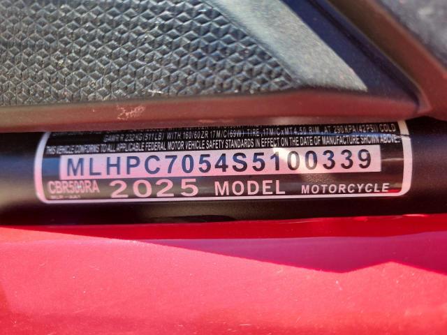 2025 HONDA CBR500 RA