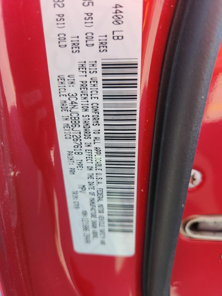 2018 Jeep Compass Latitude VIN: 3C4NJCBB6JT267618 Lot: 82459495