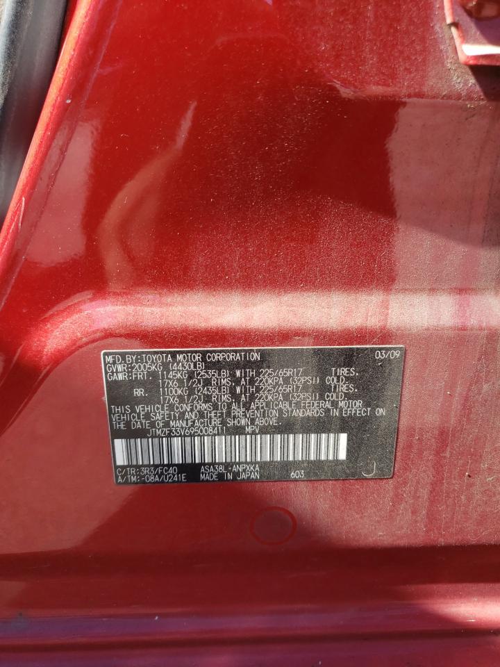 2009 Toyota Rav4 VIN: JTMZF33V695008411 Lot: 85531005