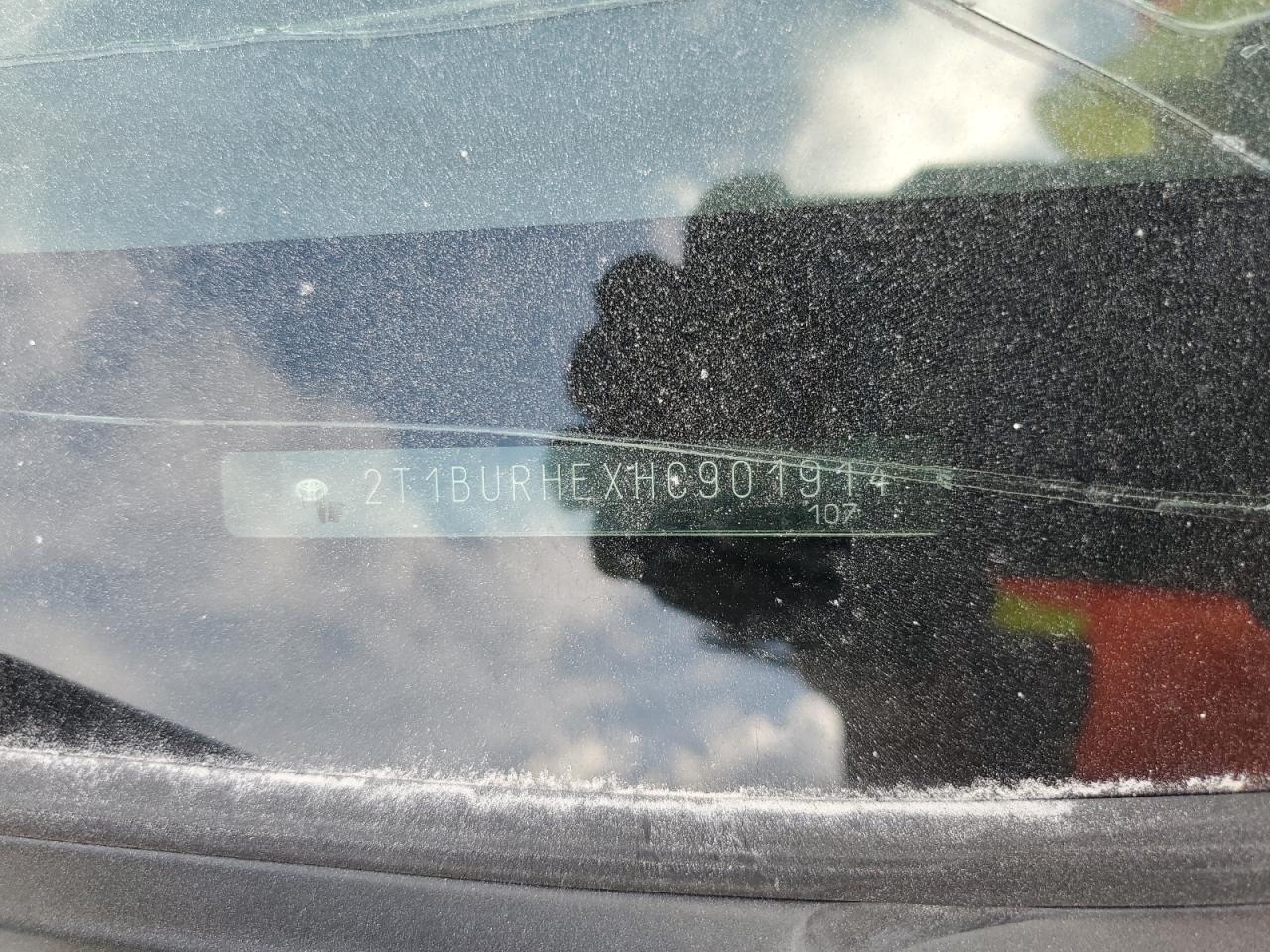 2017 Toyota Corolla L VIN: 2T1BURHEXHC901914 Lot: 85825785