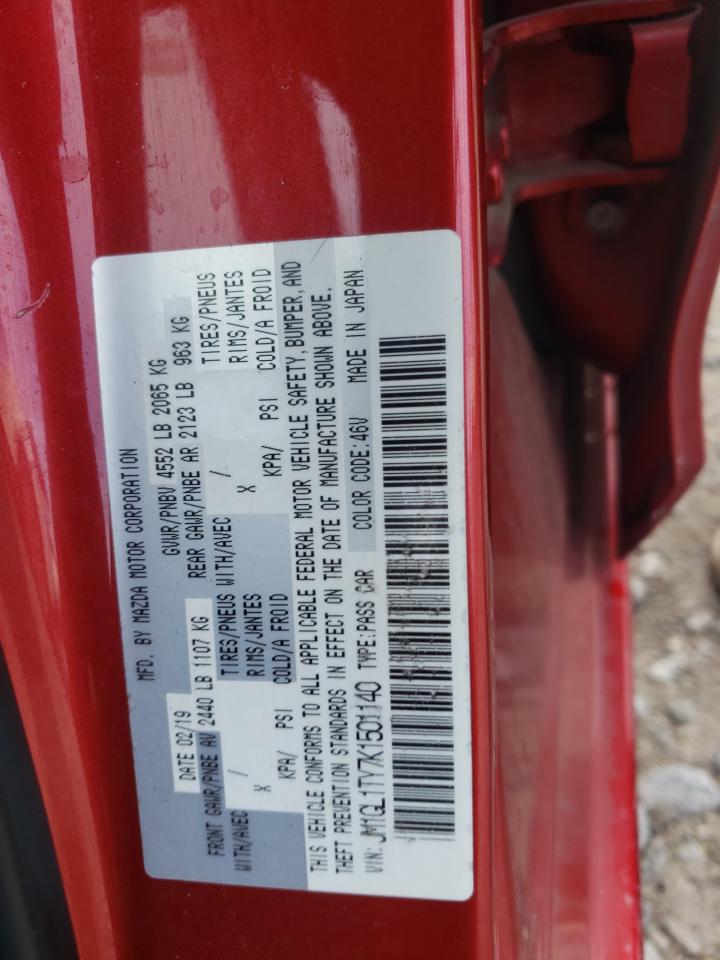 2019 Mazda 6 Grand Touring VIN: JM1GL1TY7K1501140 Lot: 85660355