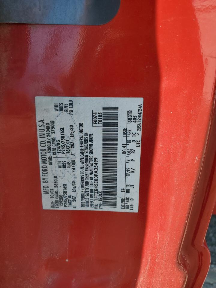 2003 Ford Ranger Super Cab VIN: 1FTZR45E83PA35499 Lot: 82389055