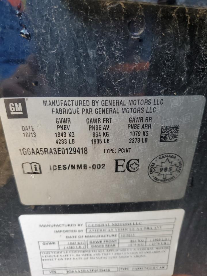 2014 Cadillac Ats VIN: 1G6AA5RA3E0129418 Lot: 82223285