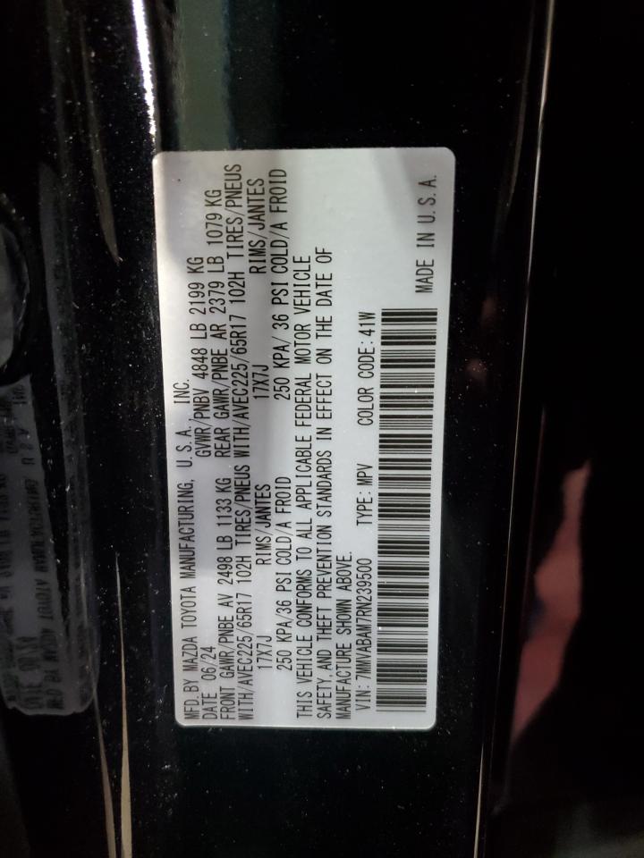 2024 Mazda Cx-50 Select VIN: 7MMVABAM7RN239500 Lot: 86159735