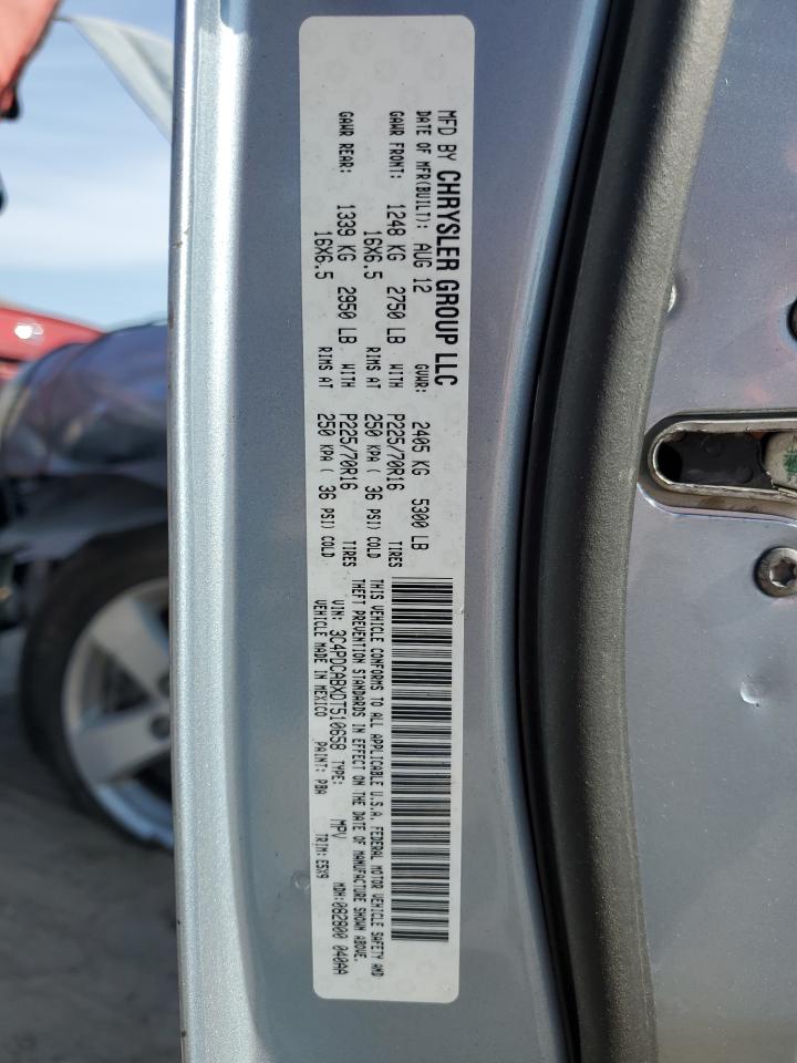 2013 Dodge Journey Se VIN: 3C4PDCABXDT510658 Lot: 86688505