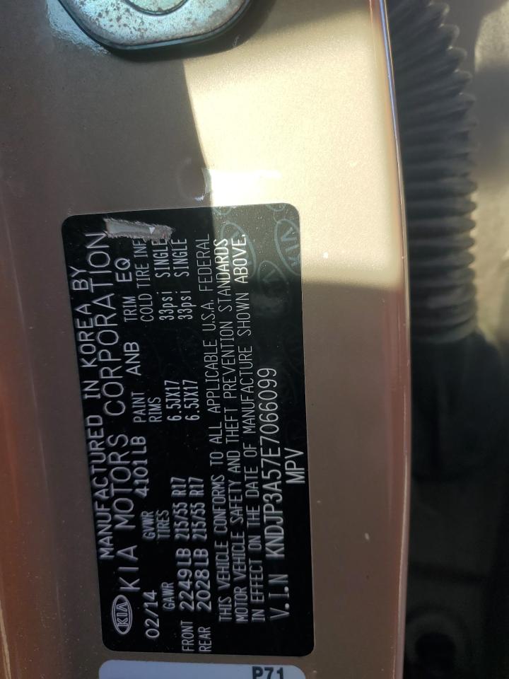 2014 Kia Soul + VIN: KNDJP3A57E7066099 Lot: 86214245