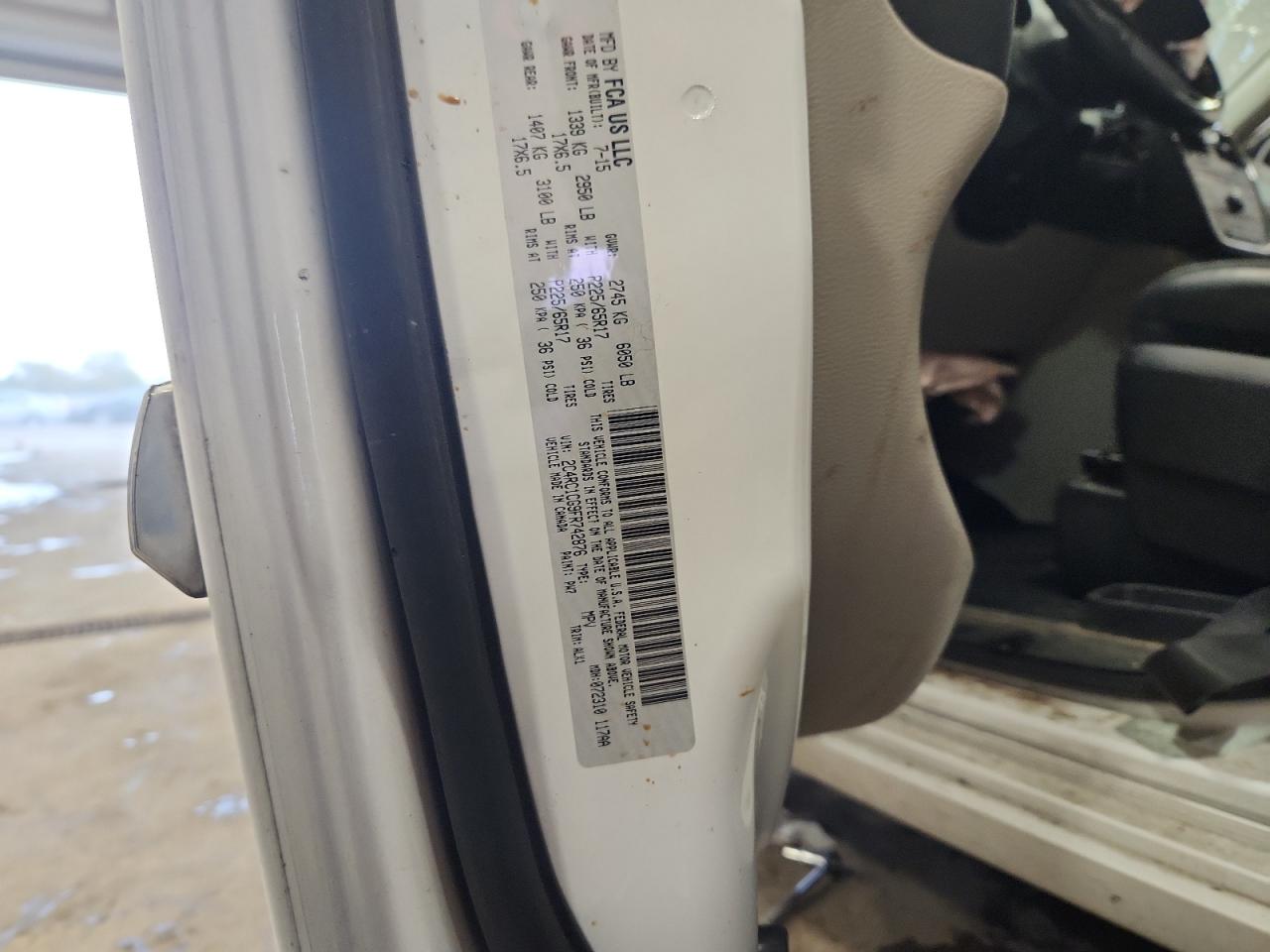 2015 Chrysler Town & Country Touring L VIN: 2C4RC1CG9FR742876 Lot: 85575285