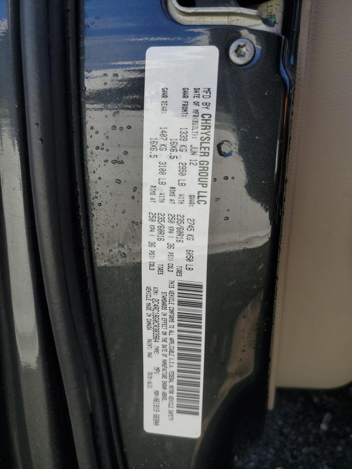 2012 Chrysler Town & Country Touring VIN: 2C4RC1BG0CR383964 Lot: 90393055