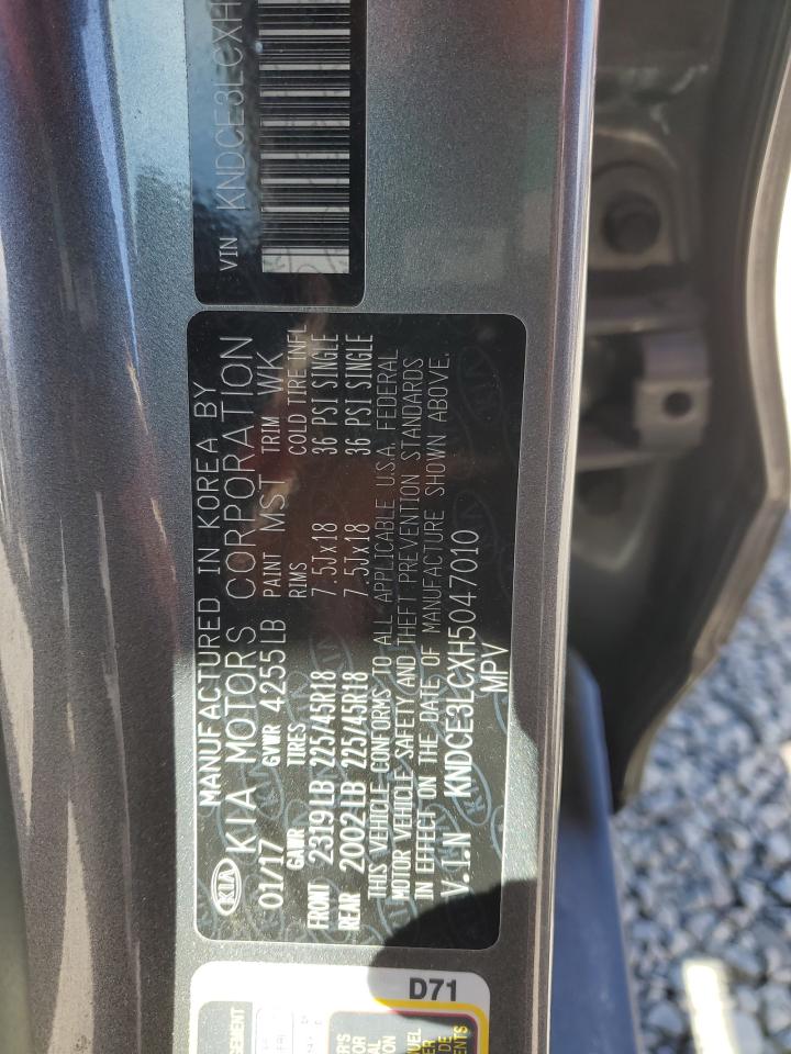 2017 Kia Niro Ex Touring VIN: KNDCE3LCXH5047010 Lot: 82200465