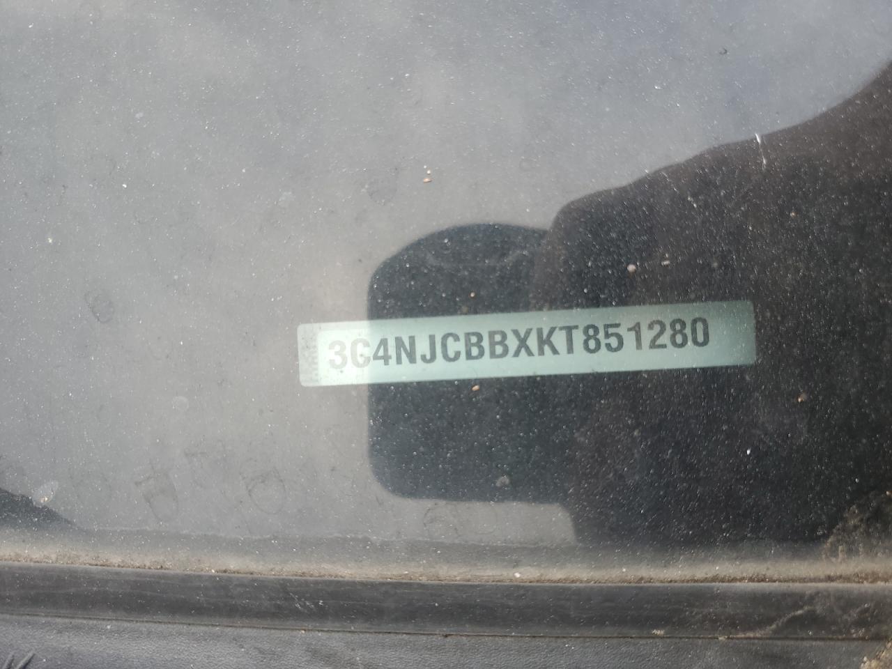 2019 Jeep Compass Latitude VIN: 3C4NJCBBXKT851280 Lot: 85740305