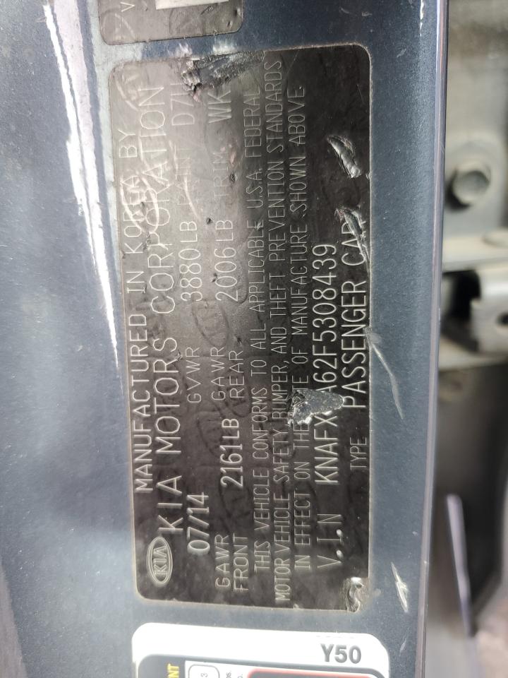 2015 Kia Forte Lx VIN: KNAFX4A62F5308439 Lot: 82527115