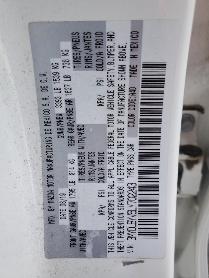 2020 Toyota Yaris L VIN: 3MYDLBYV6LY702243 Lot: 81239405