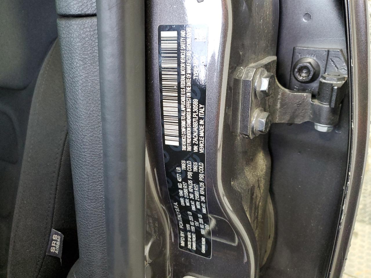 2020 Jeep Renegade Latitude VIN: ZACNJABB7LPL30589 Lot: 89893335