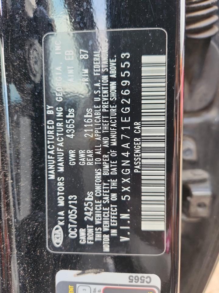 2014 Kia Optima Ex VIN: 5XXGN4A71EG269553 Lot: 82195475