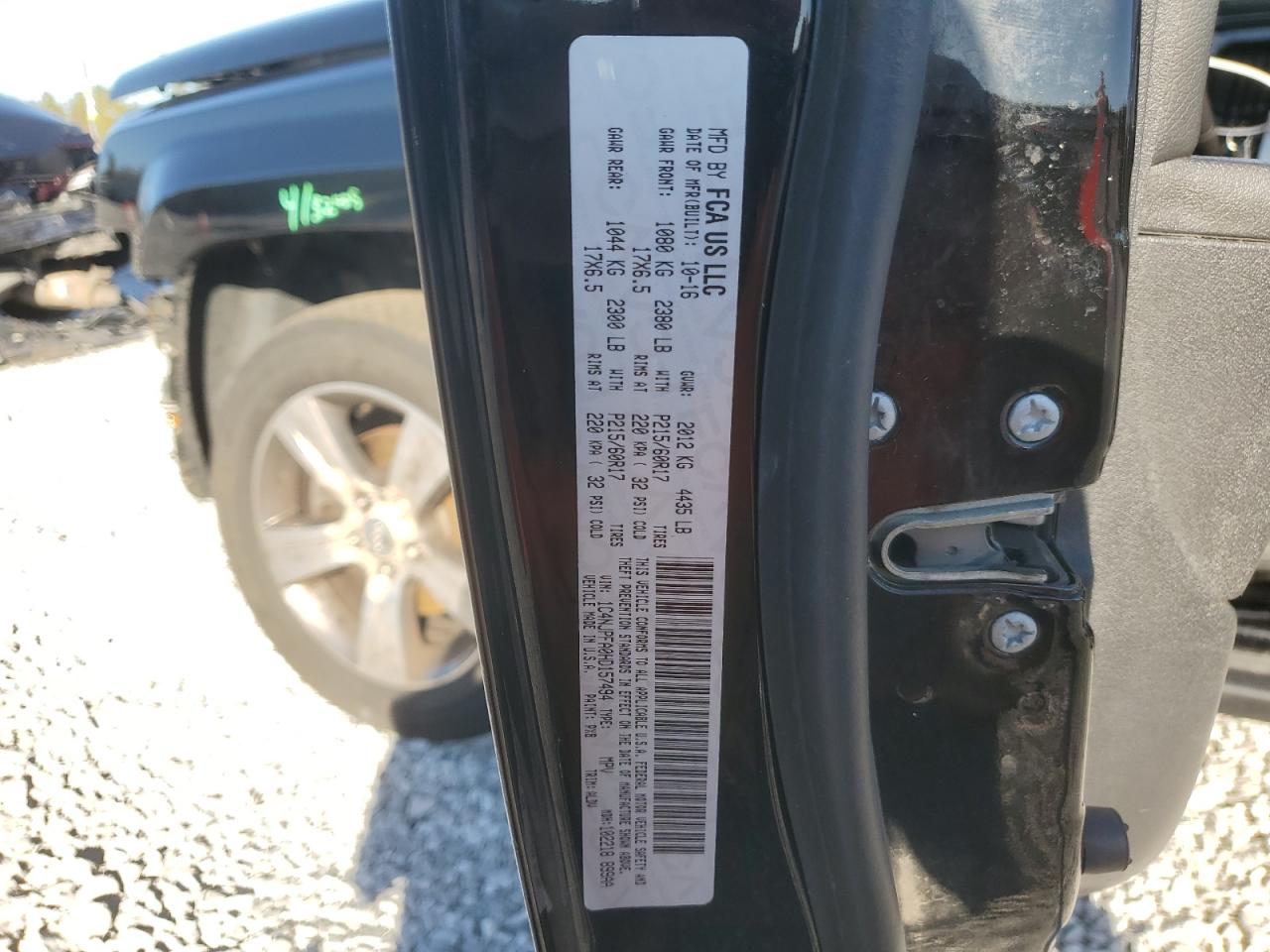 2017 Jeep Patriot Latitude VIN: 1C4NJPFA0HD157494 Lot: 85933185