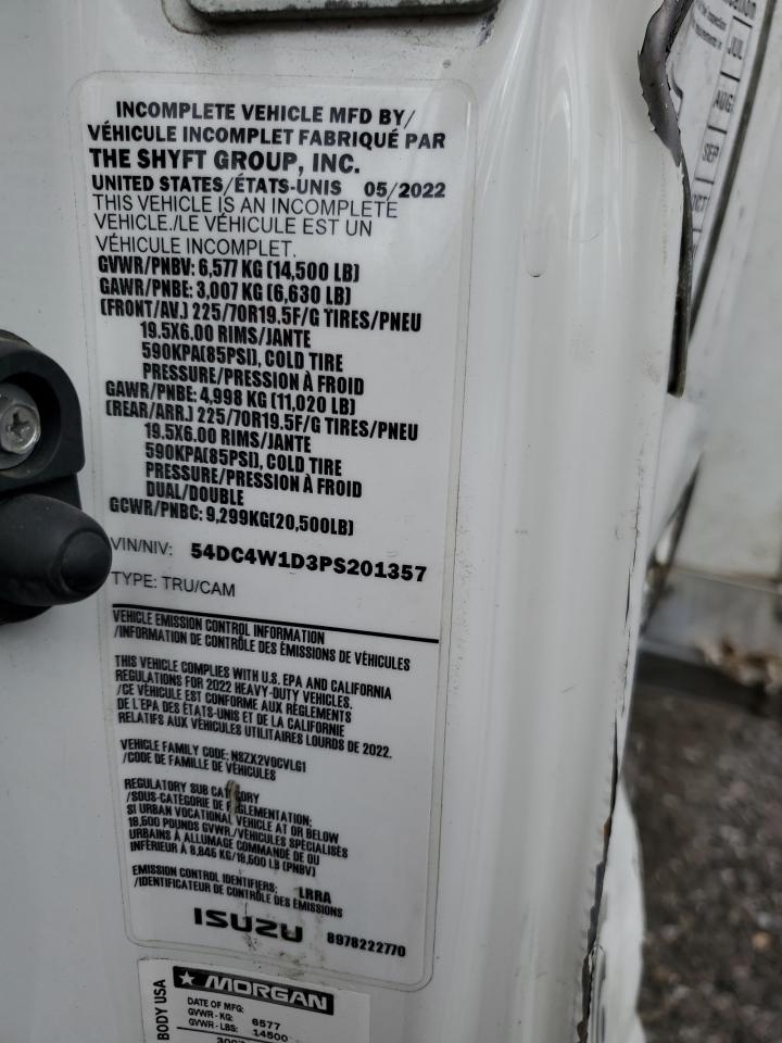 2023 Isuzu Npr Hd - Box Truck VIN: 54DC4W1D3PS201357 Lot: 84481665