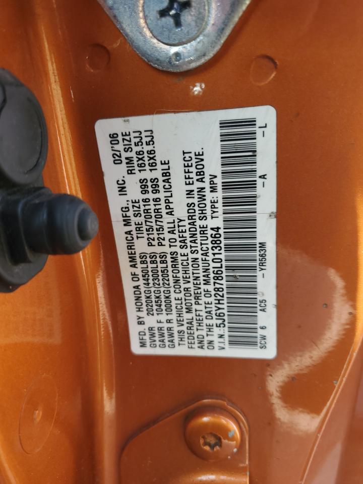 2006 Honda Element Ex VIN: 5J6YH28786L013864 Lot: 87228615