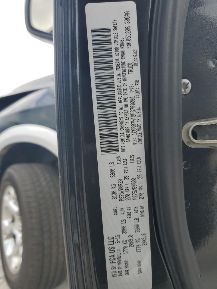 2015 Ram 1500 Laramie VIN: 1C6RR7NT9FS700001 Lot: 82259245