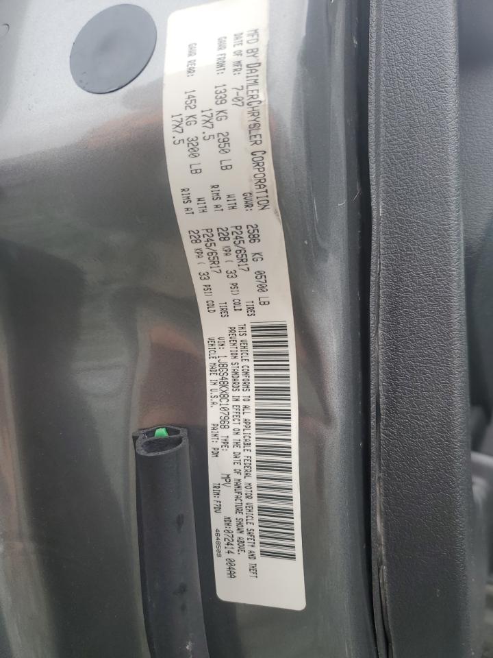 2008 Jeep Grand Cherokee Laredo VIN: 1J8GS48KX8C107968 Lot: 82685935