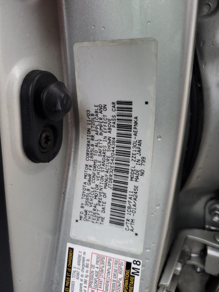 2004 Toyota Corolla Ce VIN: JTDBR32E542044384 Lot: 82448815