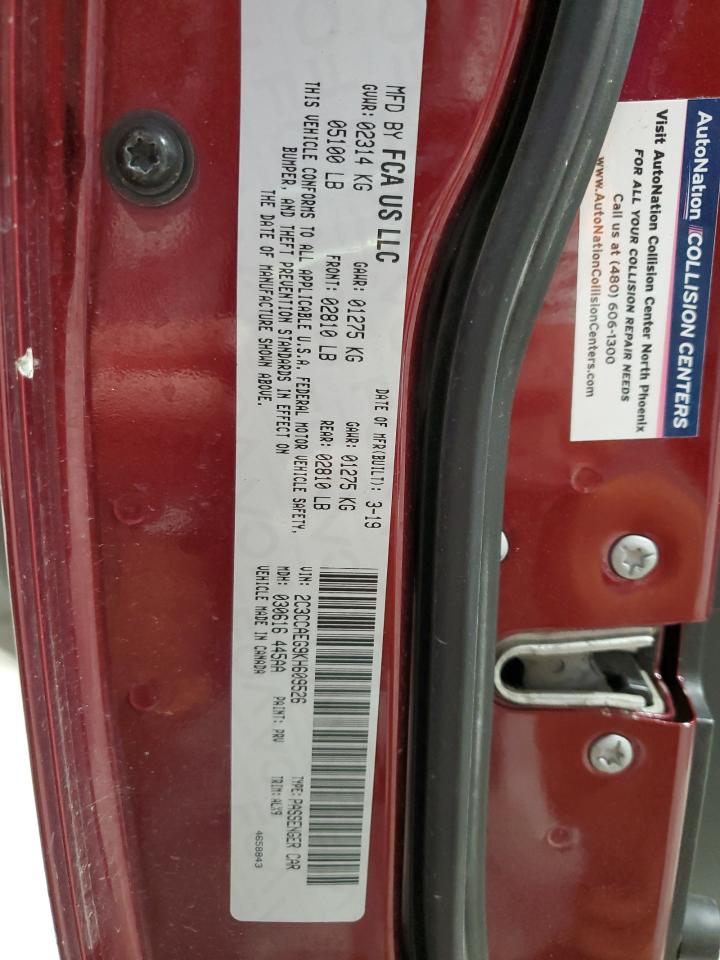 2019 Chrysler 300 Limited VIN: 2C3CCAEG9KH609526 Lot: 82359355