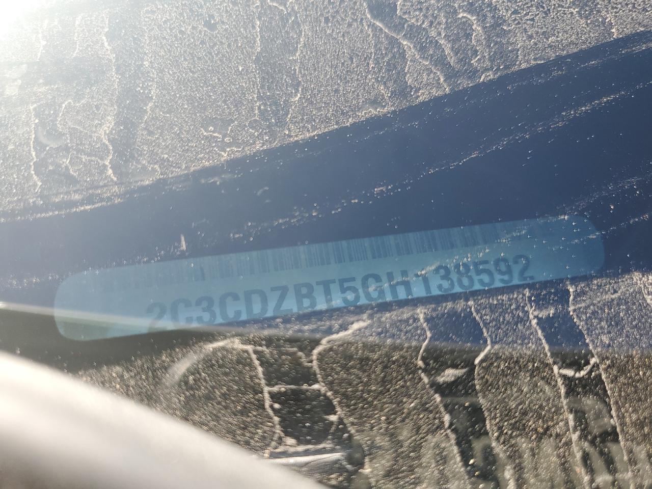 2016 Dodge Challenger R/T VIN: 2C3CDZBT5GH138592 Lot: 84910085