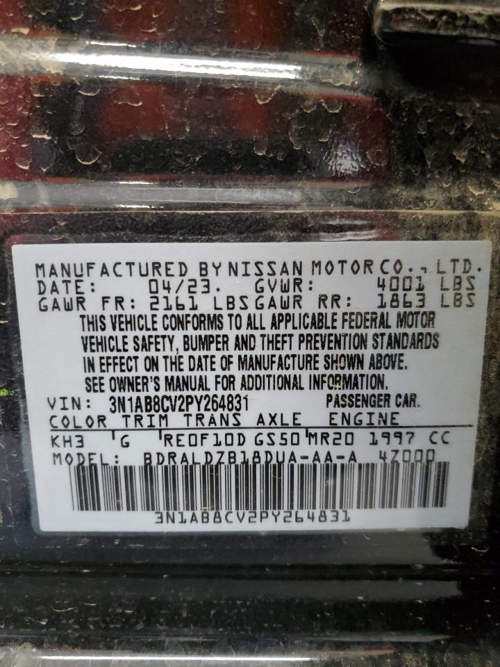 2023 Nissan Sentra Sv VIN: 3N1AB8CV2PY264831 Lot: 82250275