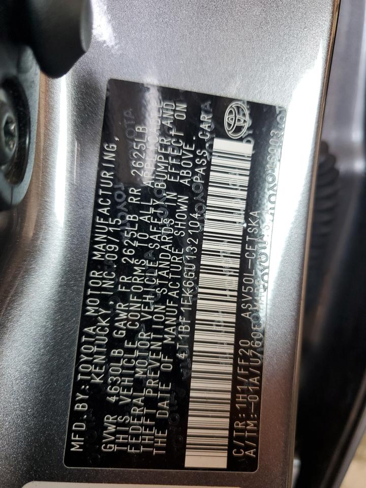 2016 Toyota Camry Le VIN: 4T1BF1FK6GU132104 Lot: 85101405