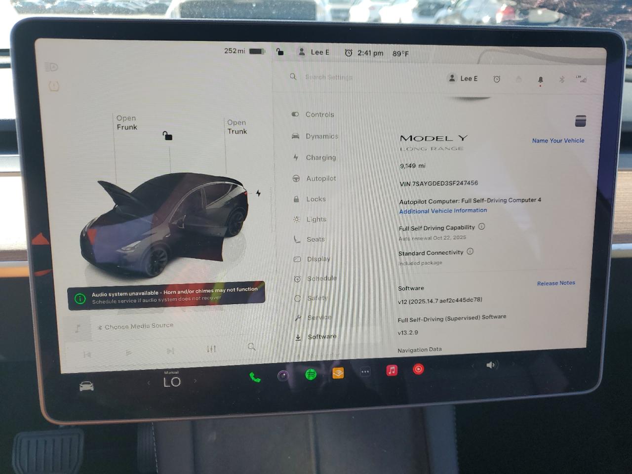 2025 Tesla Model Y VIN: 7SAYGDED3SF247456 Lot: 87261525