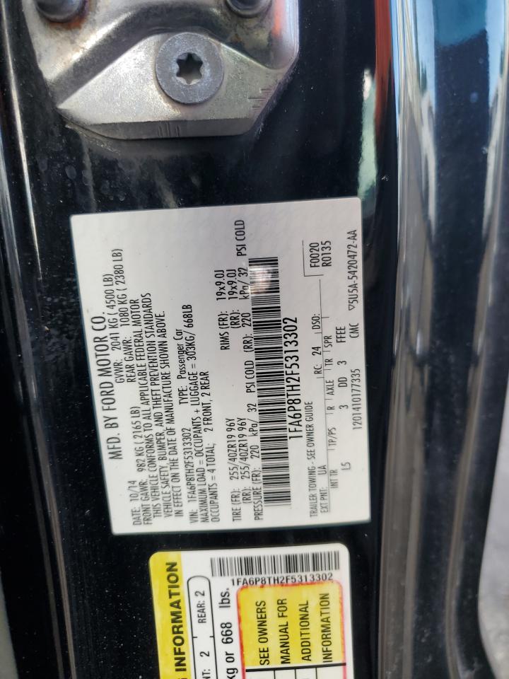 2015 Ford Mustang VIN: 1FA6P8TH2F5313302 Lot: 89623295