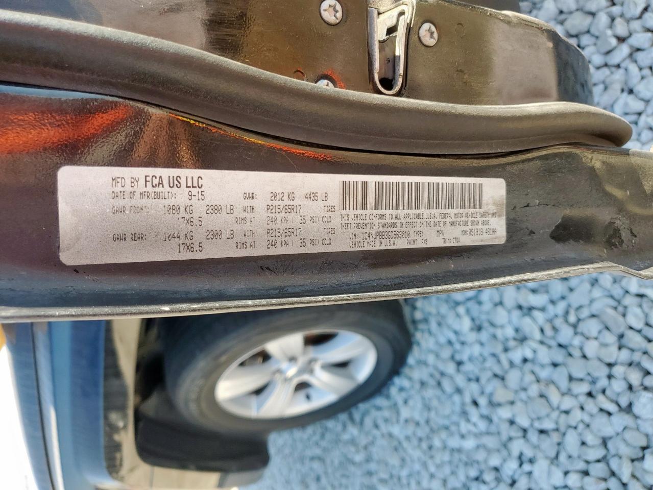 2016 Jeep Patriot Sport VIN: 1C4NJPBB3GD563010 Lot: 86431345