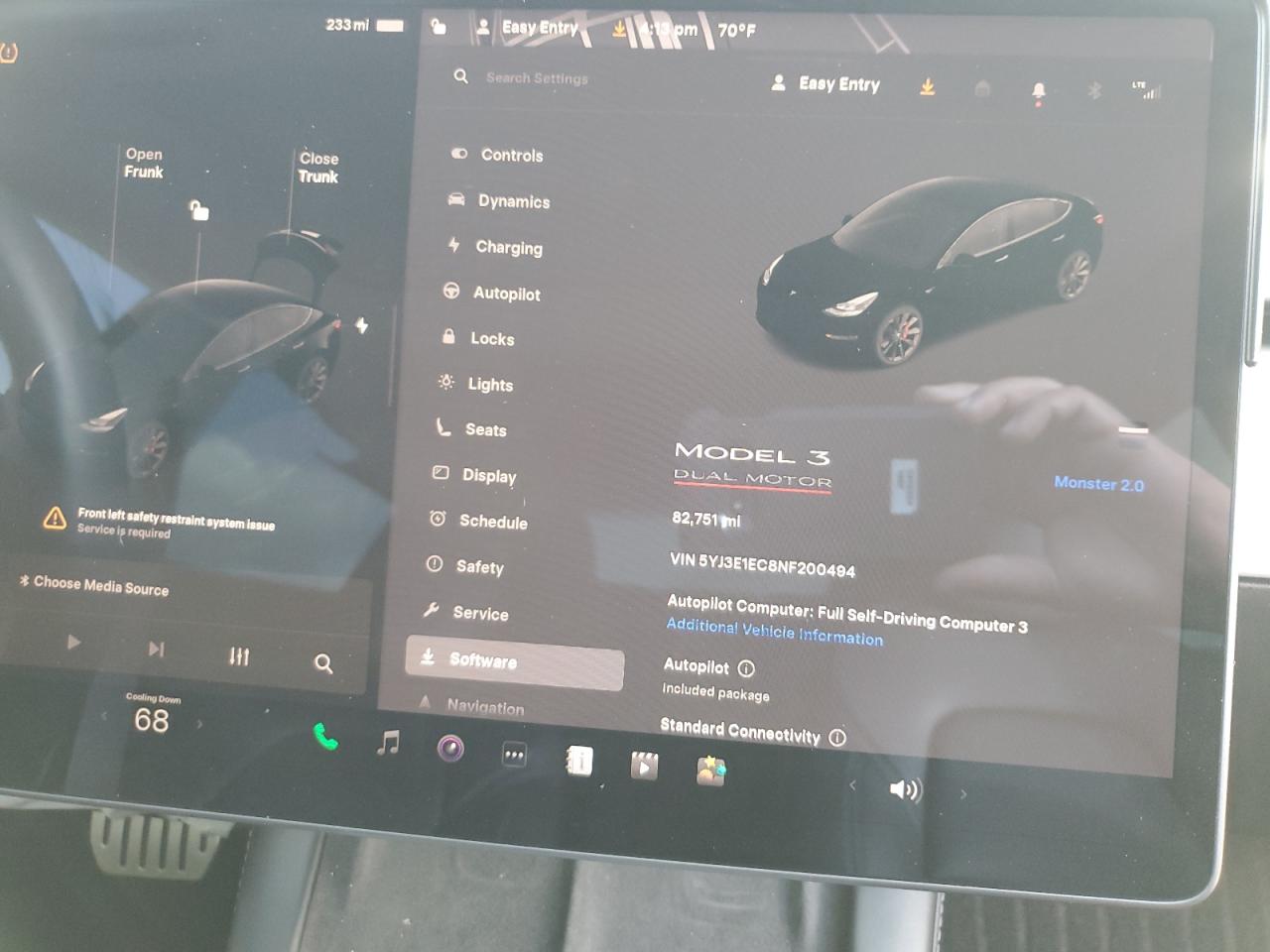 2022 Tesla Model 3 VIN: 5YJ3E1EC8NF200494 Lot: 86268765