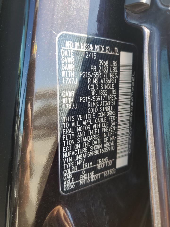 2016 Nissan Juke S VIN: JN8AF5MR8GT605910 Lot: 82197075