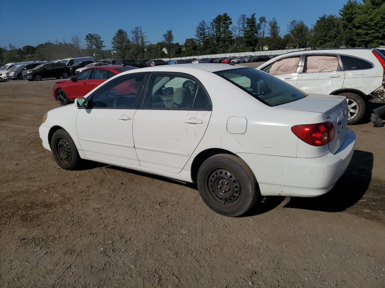 2006 Toyota Corolla Ce white sedan gas JTDBR32E060089201 photo #3
