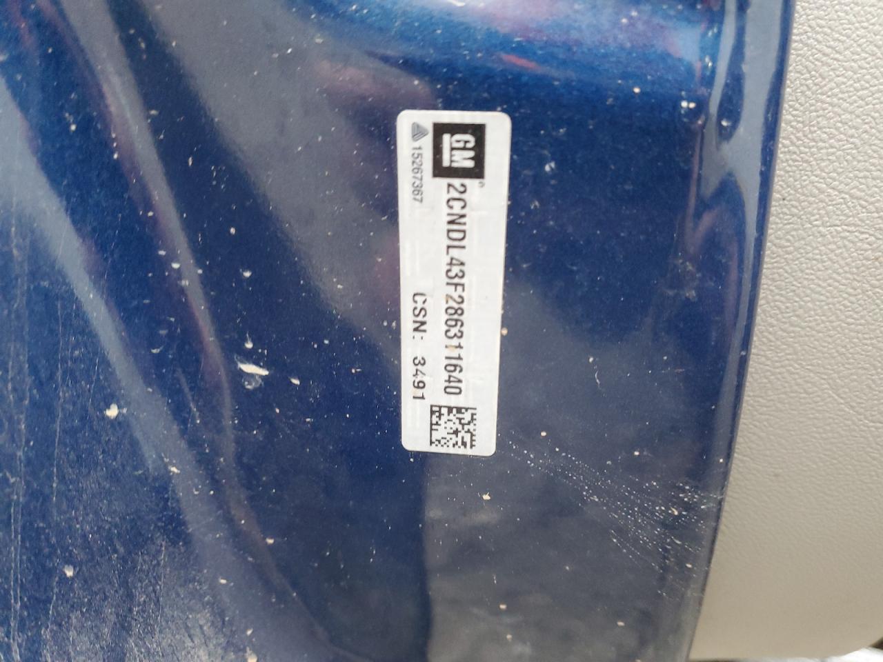 2008 Chevrolet Equinox Lt VIN: 2CNDL43F286311640 Lot: 82722415