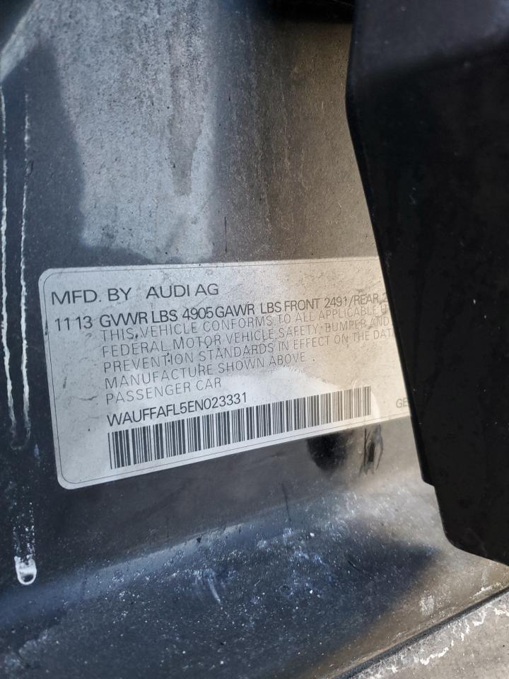 2014 Audi A4 Premium Plus VIN: WAUFFAFL5EN023331 Lot: 82722715