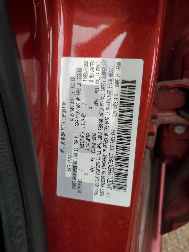 2014 Mazda Mazda2 Touring VIN: JM1DE1LY5E0174597 Lot: 82362465