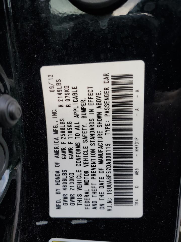 2013 Acura Tl Tech VIN: 19UUA8F52DA000115 Lot: 84702935