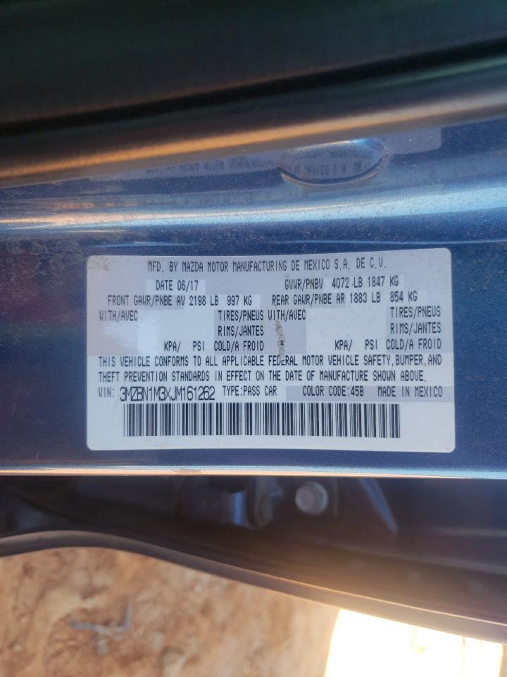 2018 Mazda 3 Grand Touring VIN: 3MZBN1M3XJM161262 Lot: 82213325