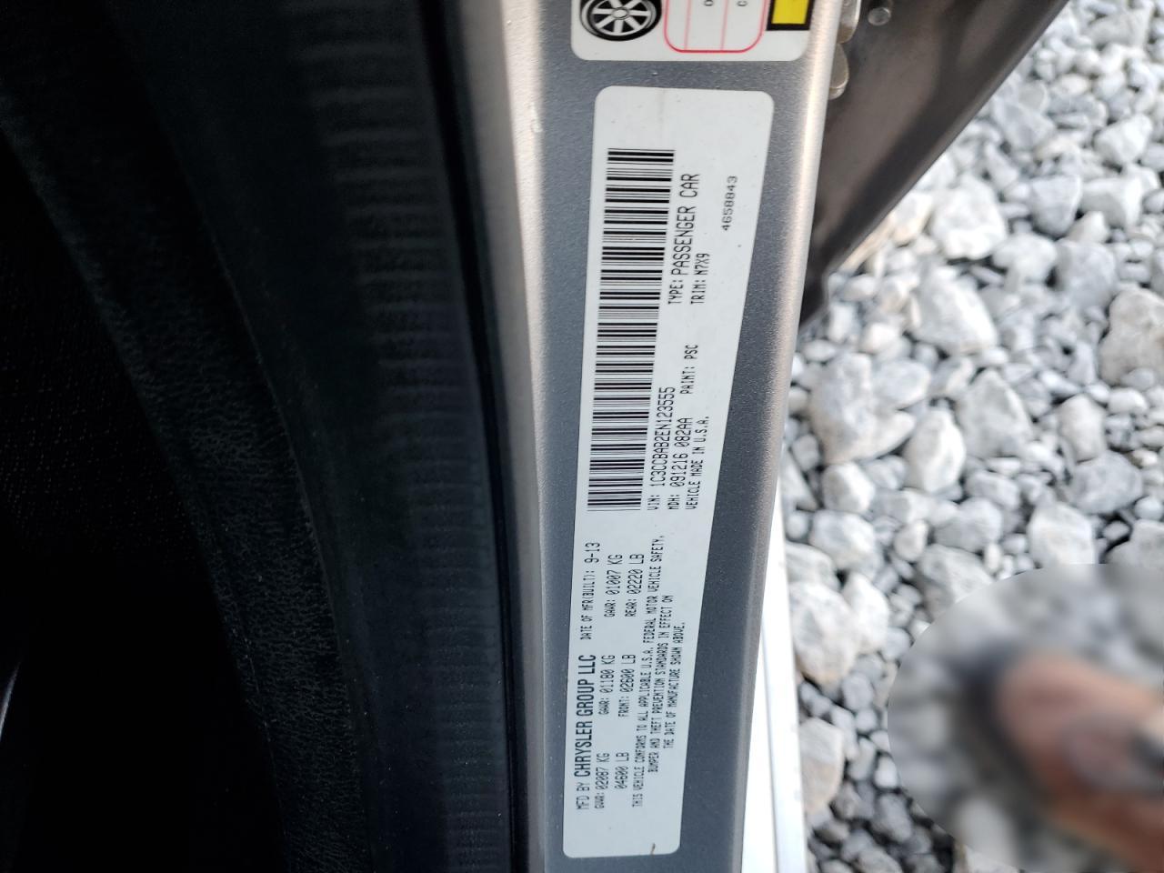 2014 Chrysler 200 Lx VIN: 1C3CCBAB2EN123555 Lot: 86210775