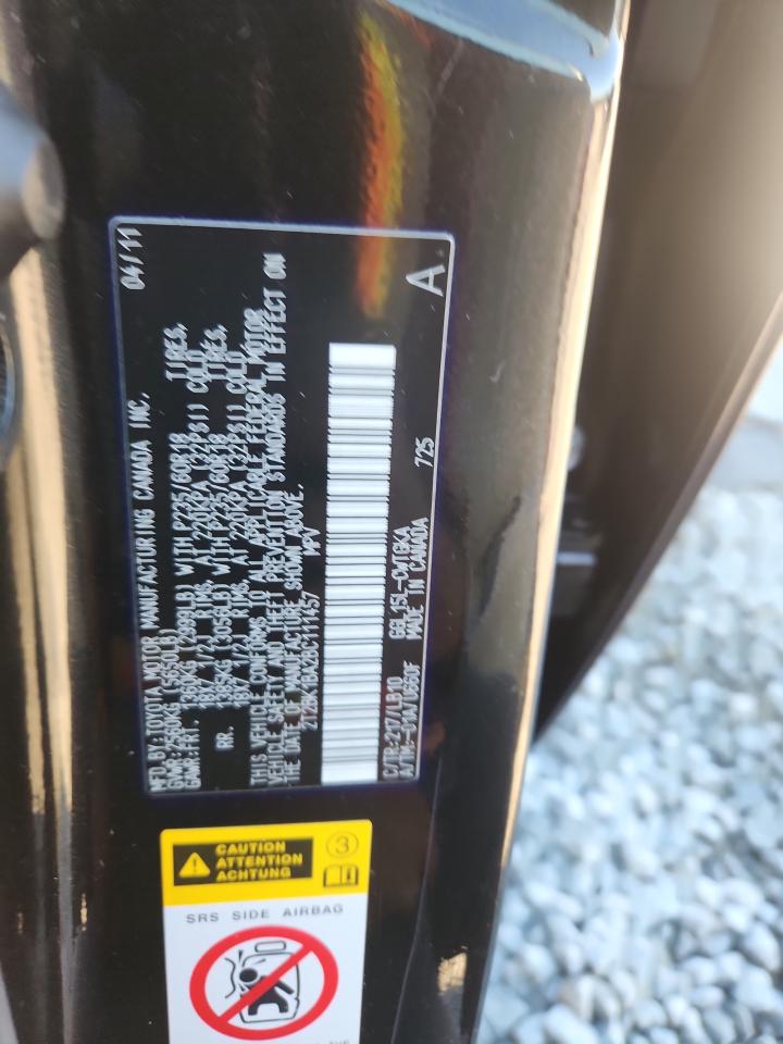 2011 Lexus Rx 350 VIN: 2T2BK1BA2BC111457 Lot: 89433525