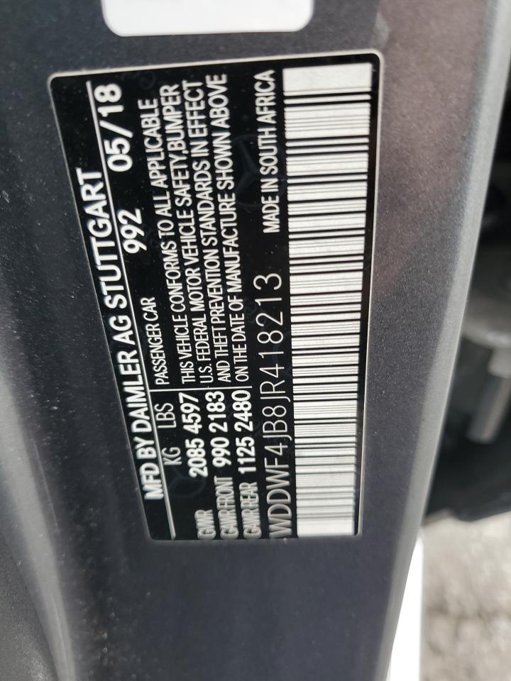 2018 Mercedes-Benz C 300 VIN: WDDWF4JB8JR418213 Lot: 85925185