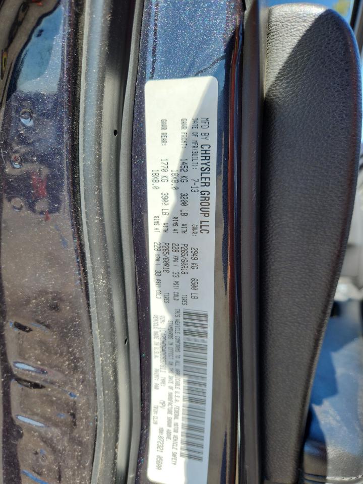 2013 Dodge Durango Crew VIN: 1C4RDHDG4DC697811 Lot: 84647255