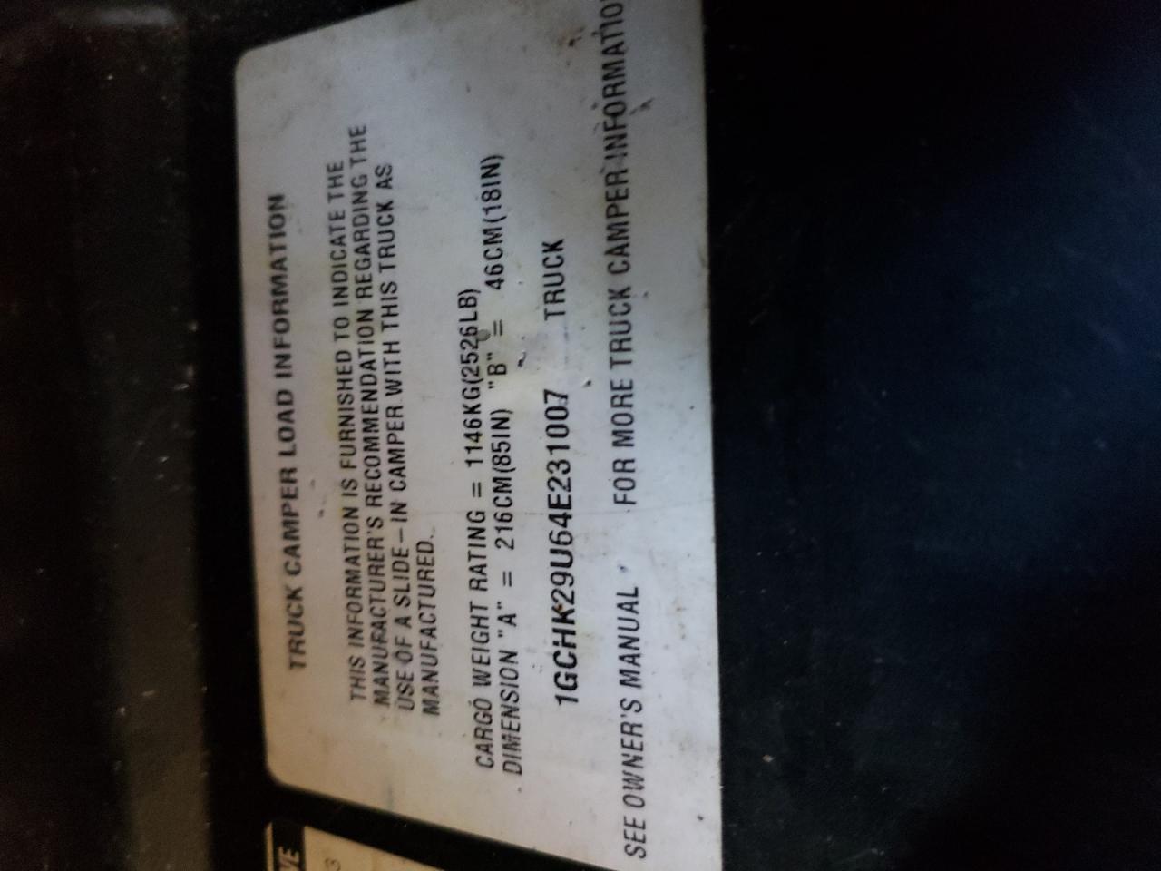 2004 Chevrolet Silverado K2500 Heavy Duty VIN: 1GCHK29U64E231007 Lot: 86304205